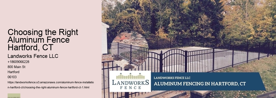 Choosing the Right Aluminum Fence Hartford, CT