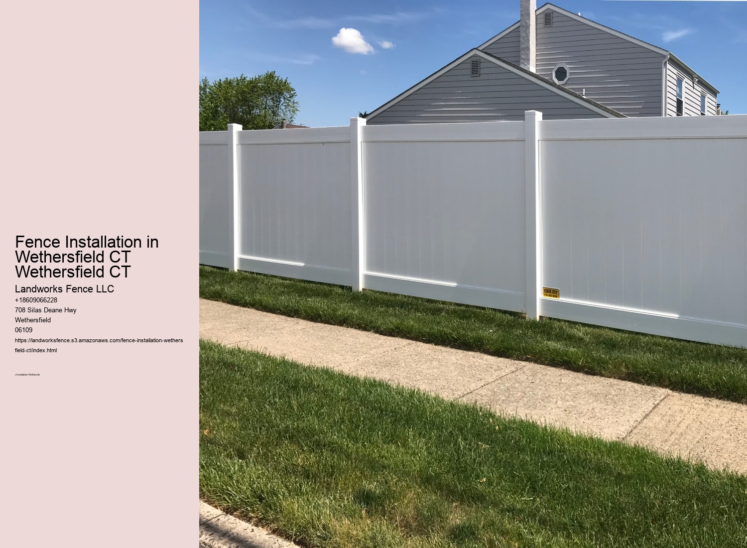 Fence Installation in Wethersfield CT Wethersfield CT